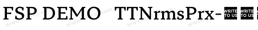 FSP DEMO   TTNrmsPrx字体转换